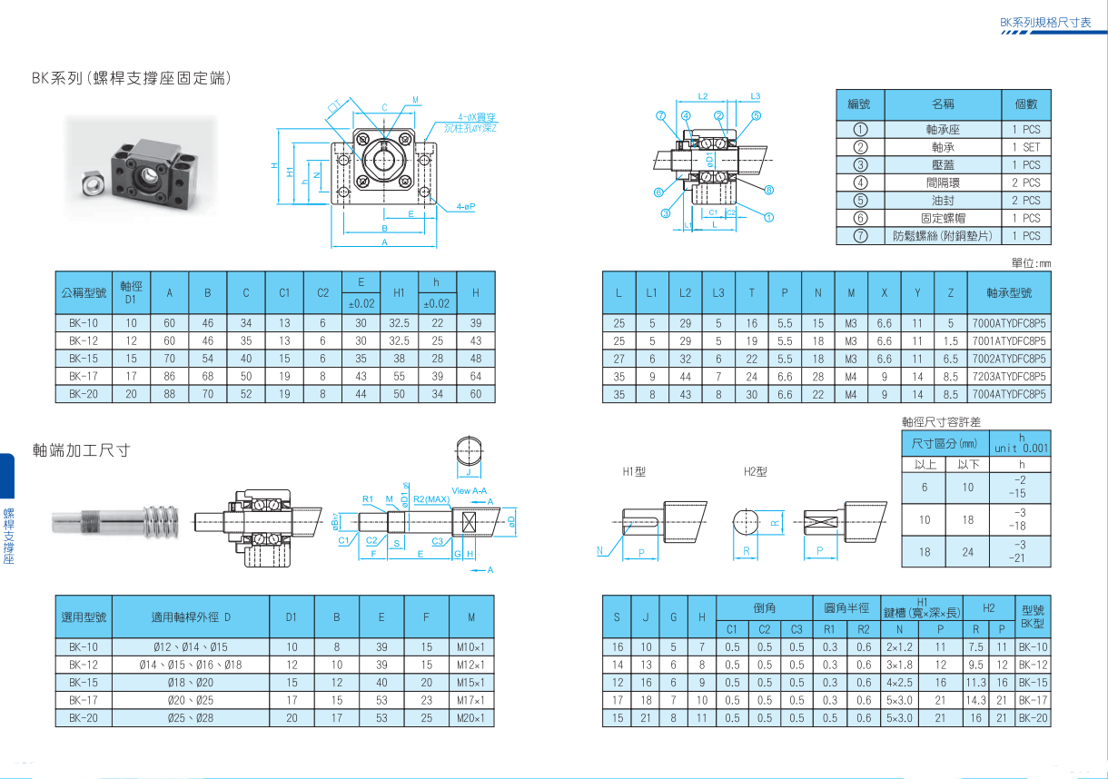 BK30支撐端